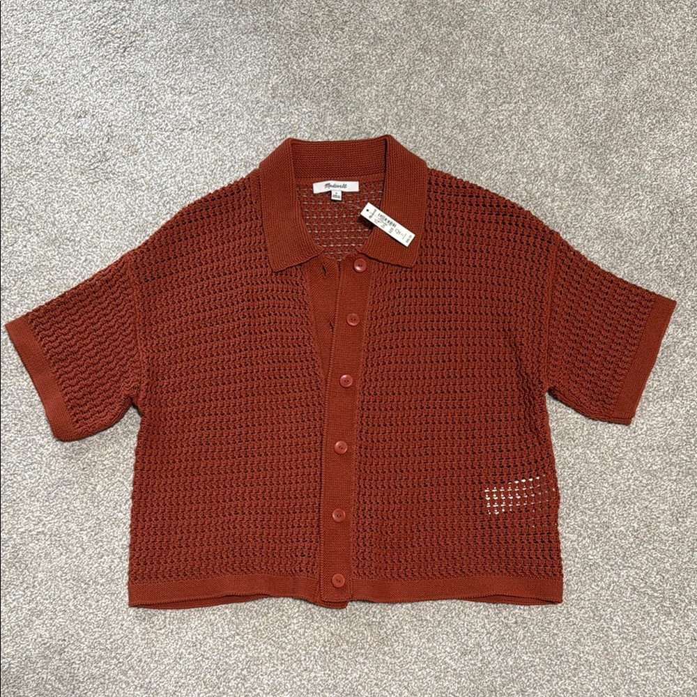 Madewell Rust Button Down Shirt
